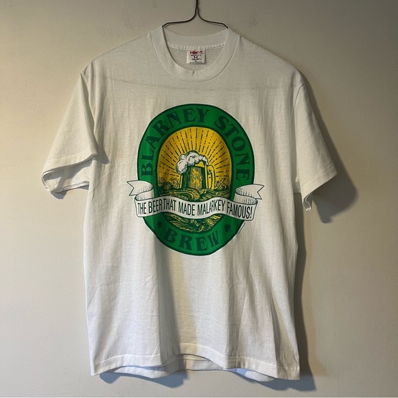 Hef-T Other - Vintage Single Stitch Irish T-shirt Blarney Stone The Beer That Made Malarkey